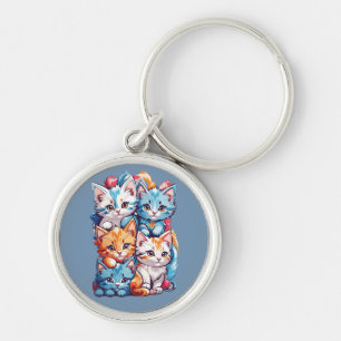 Chaveiro Gatinhos Fofos Kawaii Divertidos