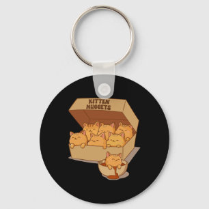 Chaveiro Gatinhos Nuggets Comida Fofo-de-gato
