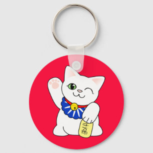 Chaveiro Gato afortunado de Maneki Neko