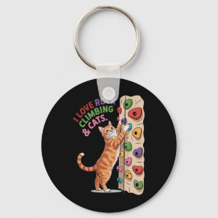 Chaveiro Gato Amante de Escalada de Rocha Engraçado Humor d