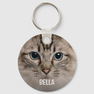 Chaveiro Gato Amante de Estimação Divertido Minimalista Mod