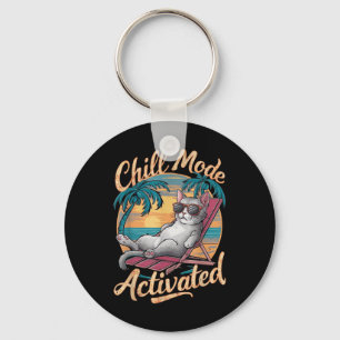 Chaveiro Gato Ativado No Modo De Enchimento Com Gles Na Pra