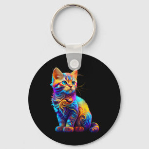 Chaveiro Gato Bonito Para Adoção De Gatinhos De Arte Colori