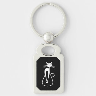 Chaveiro Gato Branco Esbranquiçado