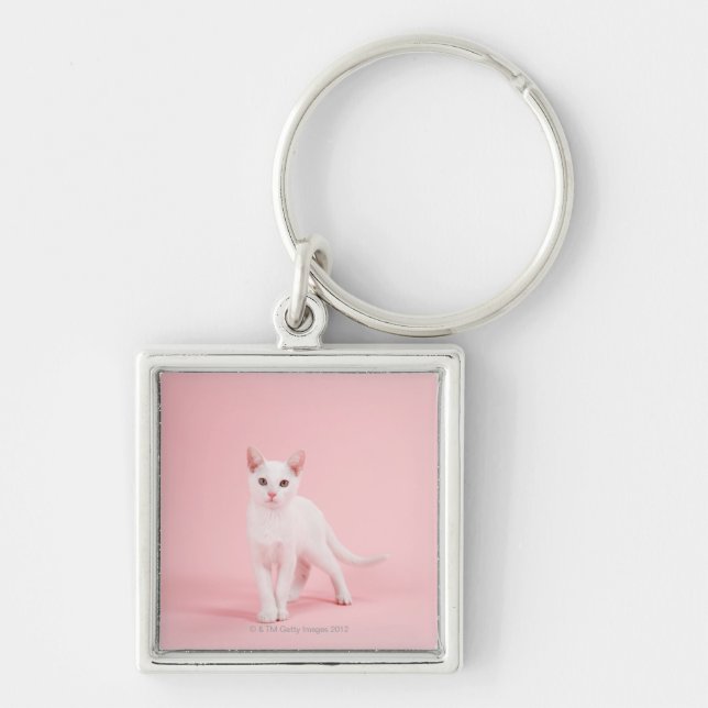 Chaveiro Gato branco novo (Frente)