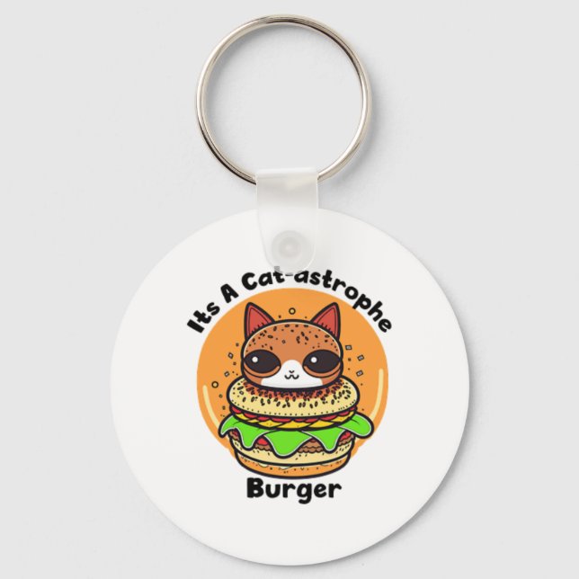 Chaveiro Gato Burger 1 (Frente)