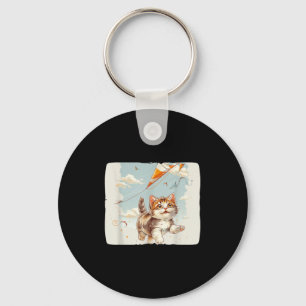 Chaveiro Gato Colorido Mosca-Papagaio Estilo Para Uma Visib