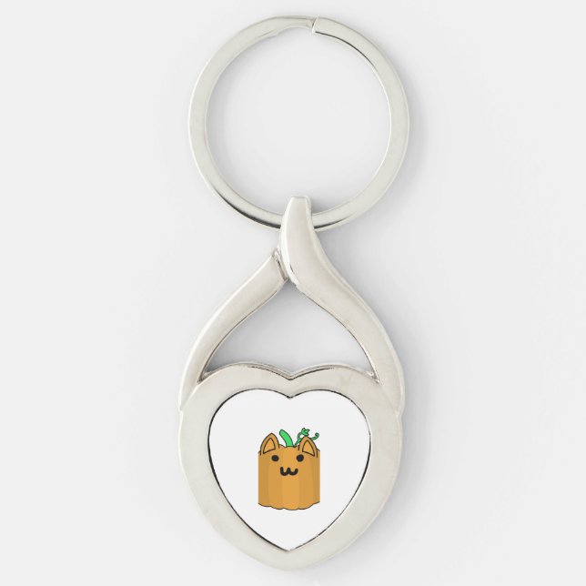 Chaveiro Gato de Abóbora de Gato (Frente)
