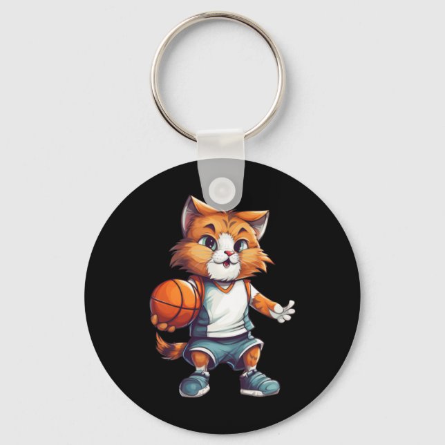 Chaveiro Gato de Basquete (Frente)