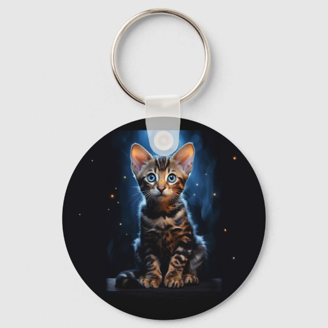 Chaveiro Gato de Bengala (Frente)