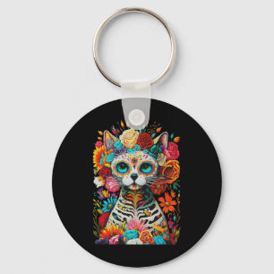 Chaveiro Gato De Cachorro De Açúcar De Los Muertos La Catri