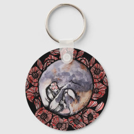 Chaveiro Gato De Calico Gato De Gato Vermelho De Papoila Di