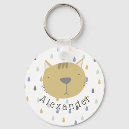 Chaveiro Gato de Cuta de Nome Personalizável