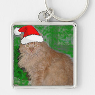 Chaveiro Gato de Gato de Gato de Tabby de Laranja Natal