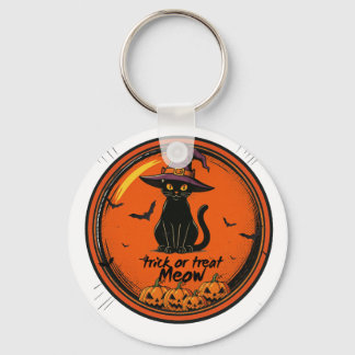 Chaveiro Gato de Halloween