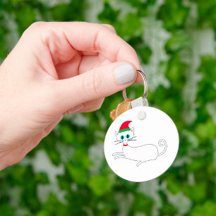 Chaveiro Gato de Natal
