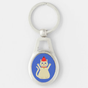 Chaveiro Gato de Natal Fofo