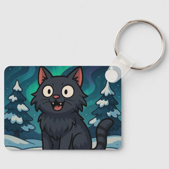 Chaveiro Gato de Natal Islandês Yule  (Frente)