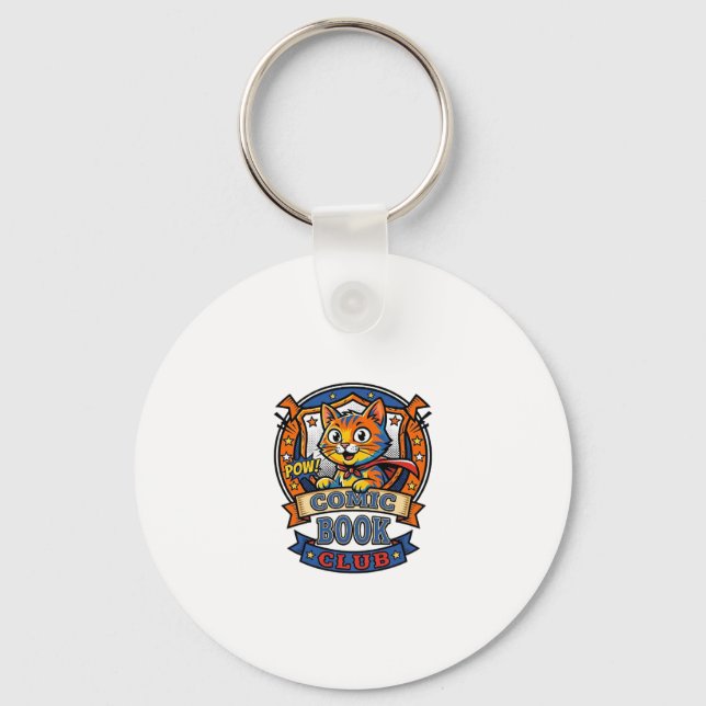 Chaveiro Gato de Quadrinhos Presente para Mãe de Gato - Gat (Frente)