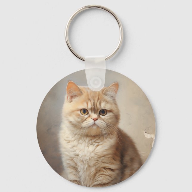 Chaveiro Gato de Shorthair exótico (Frente)