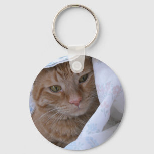 Chaveiro Gato de Tabby Laranja