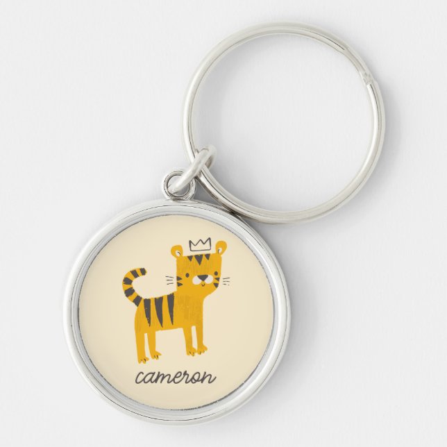 Chaveiro Gato de Tigre Selvagem (Frente)