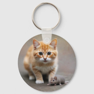 Chaveiro Gato e Rato