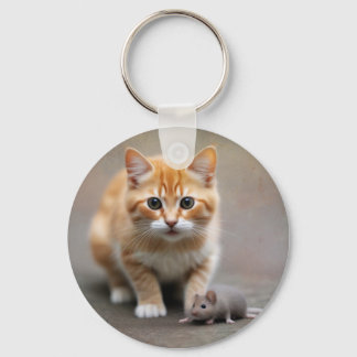 Chaveiro Gato e Rato