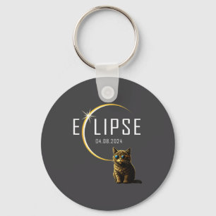 Chaveiro Gato Eclipse Solar Total 2024 Totalidade Gato Engr