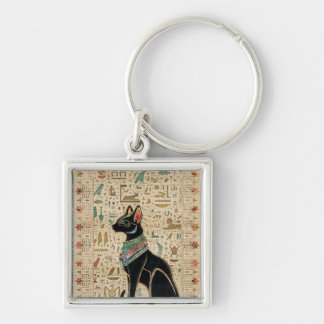 Chaveiro Gato Egípcio - Bastet no papiro
