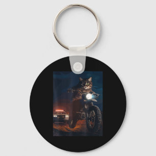 Chaveiro Gato em uma moto de terra 