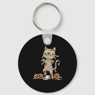 Chaveiro Gato Engraçado Mamãe Pumpkin Halloween Crianças Me