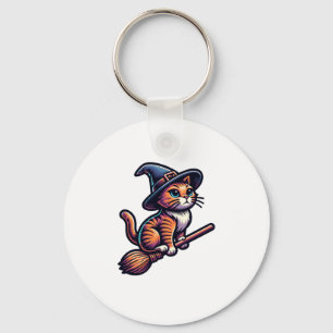 Chaveiro Gato Feiticeiro Halloween Bruxas Mystical Cat Love