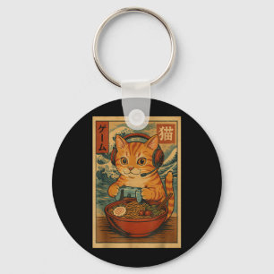 Chaveiro Gato Gamer Anime Kawaii Ramen Japonês Retro Jogos