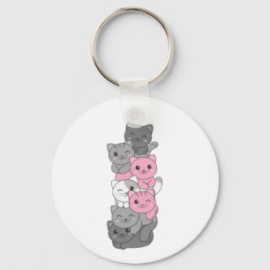 Chaveiro Gato Gelado de Orgulho Ggbtq de Sinalizador Demigi