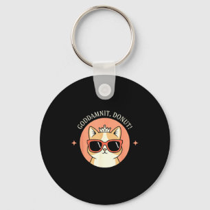 Chaveiro Gato - Godit, Donut! Sy Design Retro Amante de Gat