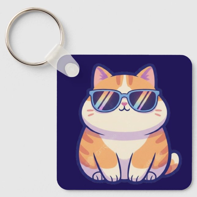 Chaveiro Gato Legal – Personalidade de Bolso com  (Frente)