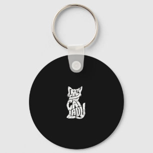 Chaveiro Gato Louco Senhora Engraçada Meninas Engraçadas Mu