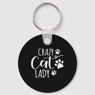 Chaveiro Gato Louco Senhora Engraçada Mídia De Gato Para Ho