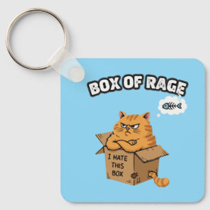 Chaveiro Gato Mal-Humorado Engraçado   Caixa da Raiva   Ode