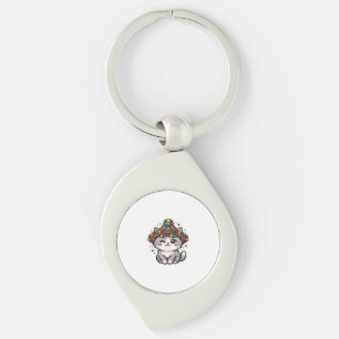 Chaveiro Gato Marroquino Amazigh Kawaii Fofo Chapéu Tecido