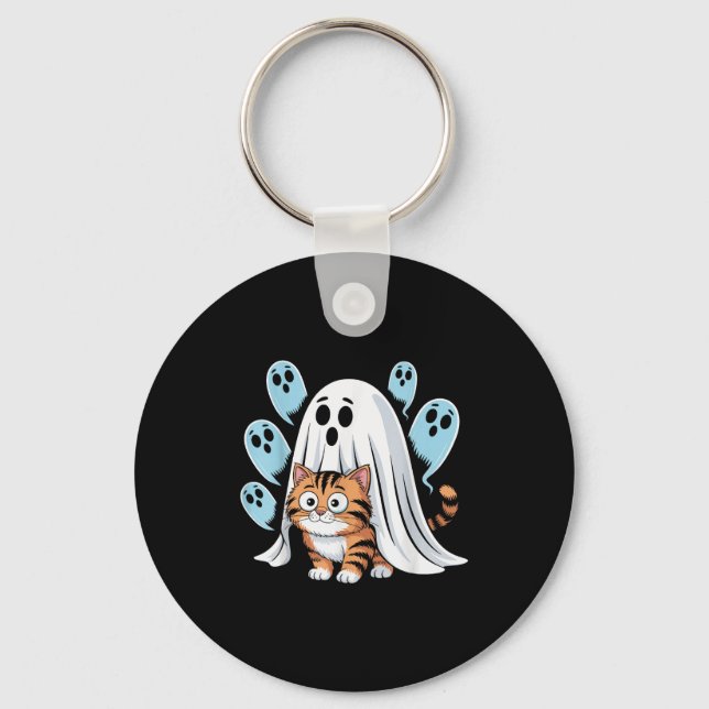 Chaveiro Gato Meme Engraçado Soky Halloween Kitty  (Frente)