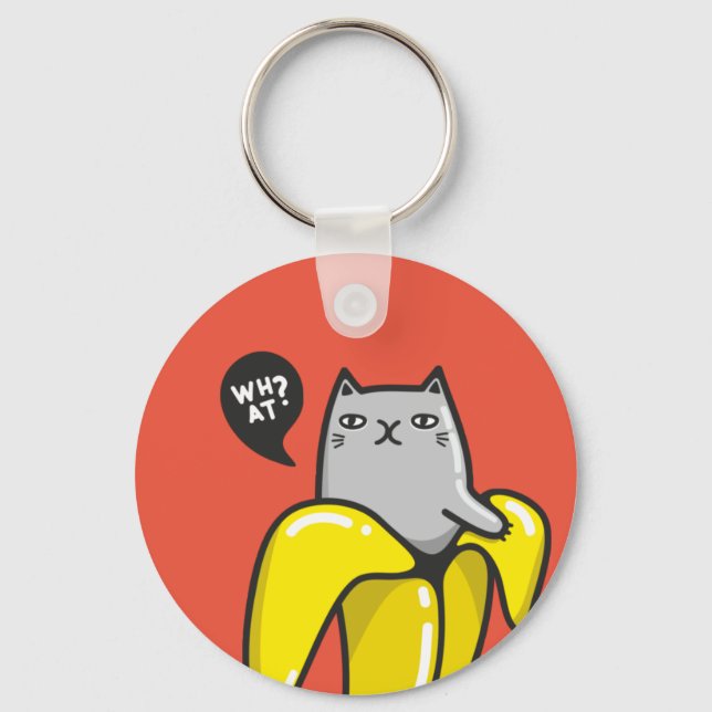 Chaveiro Gato na banana (Frente)