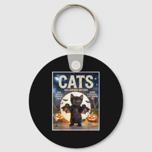 Chaveiro Gato Negro Engraçado E Bonito Na Feira De Bat