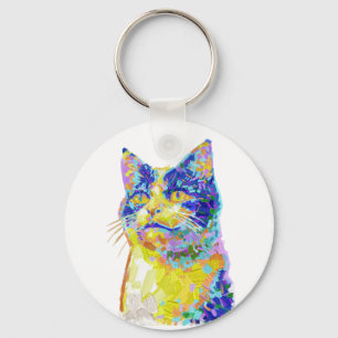 Chaveiro Gato no Botão da Luz do Sol