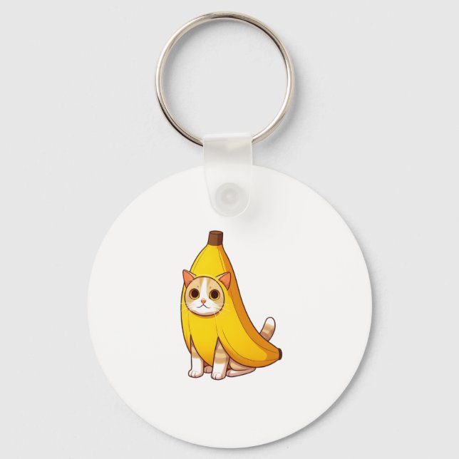 Chaveiro Gato no Figurino da Banana (Frente)