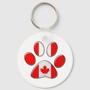 Chaveiro Gato patriótico canadense