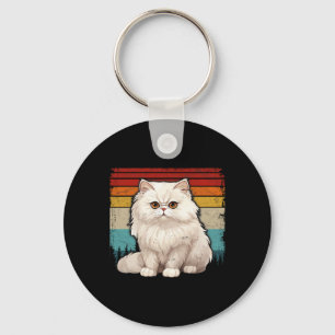 Chaveiro Gato Persa Vintage Estilo Retrotraído Legal Pe