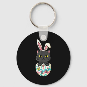 Chaveiro Gato preto da Páscoa no ovo gatinho fofo meninas c