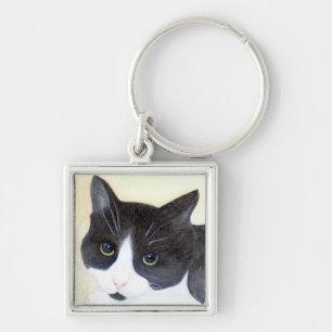 Chaveiro Gato Preto e Branco
